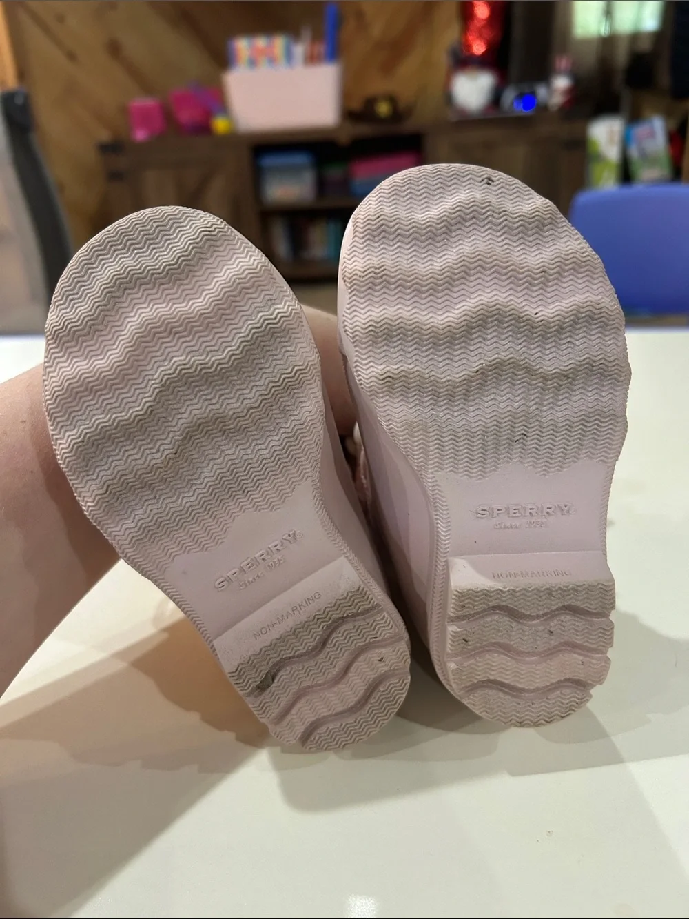 Sperry Kids Light Pink Quilted Duck Rain Boots